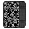 Black And White Rose Flower Car Console Cover-grizzshop