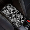 Black And White Rose Flower Car Console Cover-grizzshop