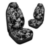 Black And White Rose Flower Car Seat Covers-grizzshop