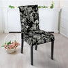 Black And White Rose Flower Chair Cover-grizzshop