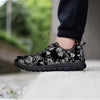 Black And White Rose Flower Men's Sneakers-grizzshop