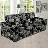 Black And White Rose Flower Sofa Cover-grizzshop