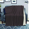 Black And White Tiniy Polka Dot Blanket-grizzshop