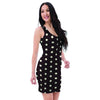 Black And White Tiniy Polka Dot Bodycon Dress-grizzshop