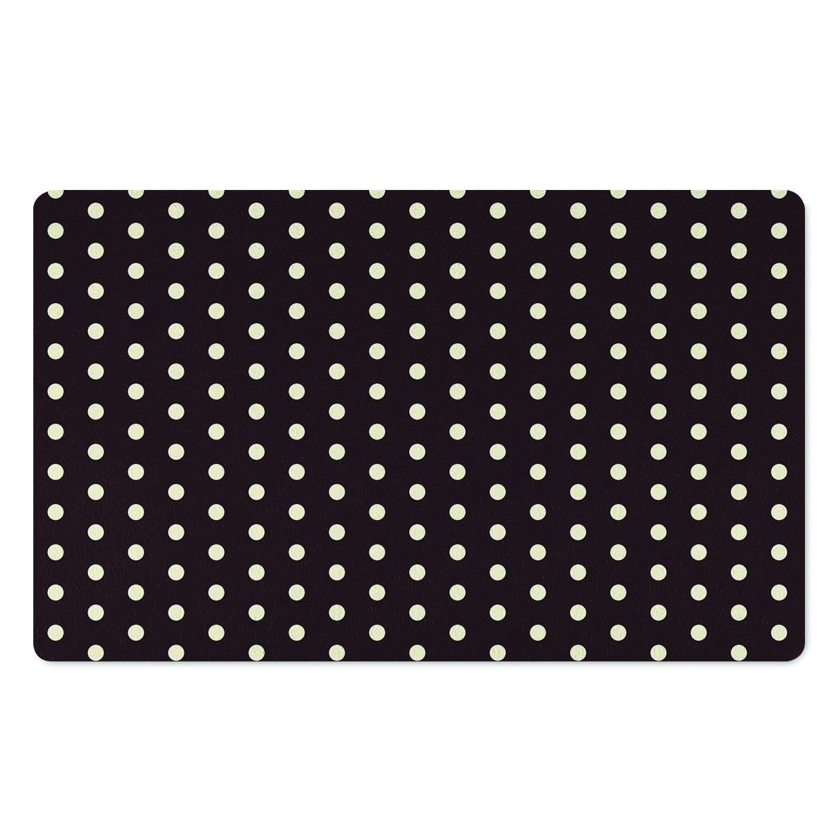 Black And White Tiniy Polka Dot Door Mat-grizzshop