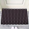 Black And White Tiniy Polka Dot Door Mat-grizzshop