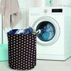 Black And White Tiniy Polka Dot Laundry Basket-grizzshop