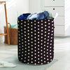 Black And White Tiniy Polka Dot Laundry Basket-grizzshop