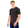 Black And White Tiniy Polka Dot Men T Shirt-grizzshop