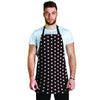 Black And White Tiniy Polka Dot Men's Apron-grizzshop