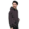 Black And White Tiniy Polka Dot Men's Hoodie-grizzshop