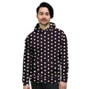 Black And White Tiniy Polka Dot Men's Hoodie-grizzshop