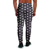 Black And White Tiniy Polka Dot Men's Joggers-grizzshop