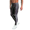 Black And White Tiniy Polka Dot Men's Leggings-grizzshop