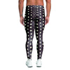 Black And White Tiniy Polka Dot Men's Leggings-grizzshop