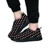 Black And White Tiniy Polka Dot Men's Sneakers-grizzshop