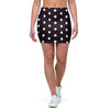 Black And White Tiniy Polka Dot Mini Skirt-grizzshop