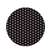 Black And White Tiniy Polka Dot Round Rug-grizzshop