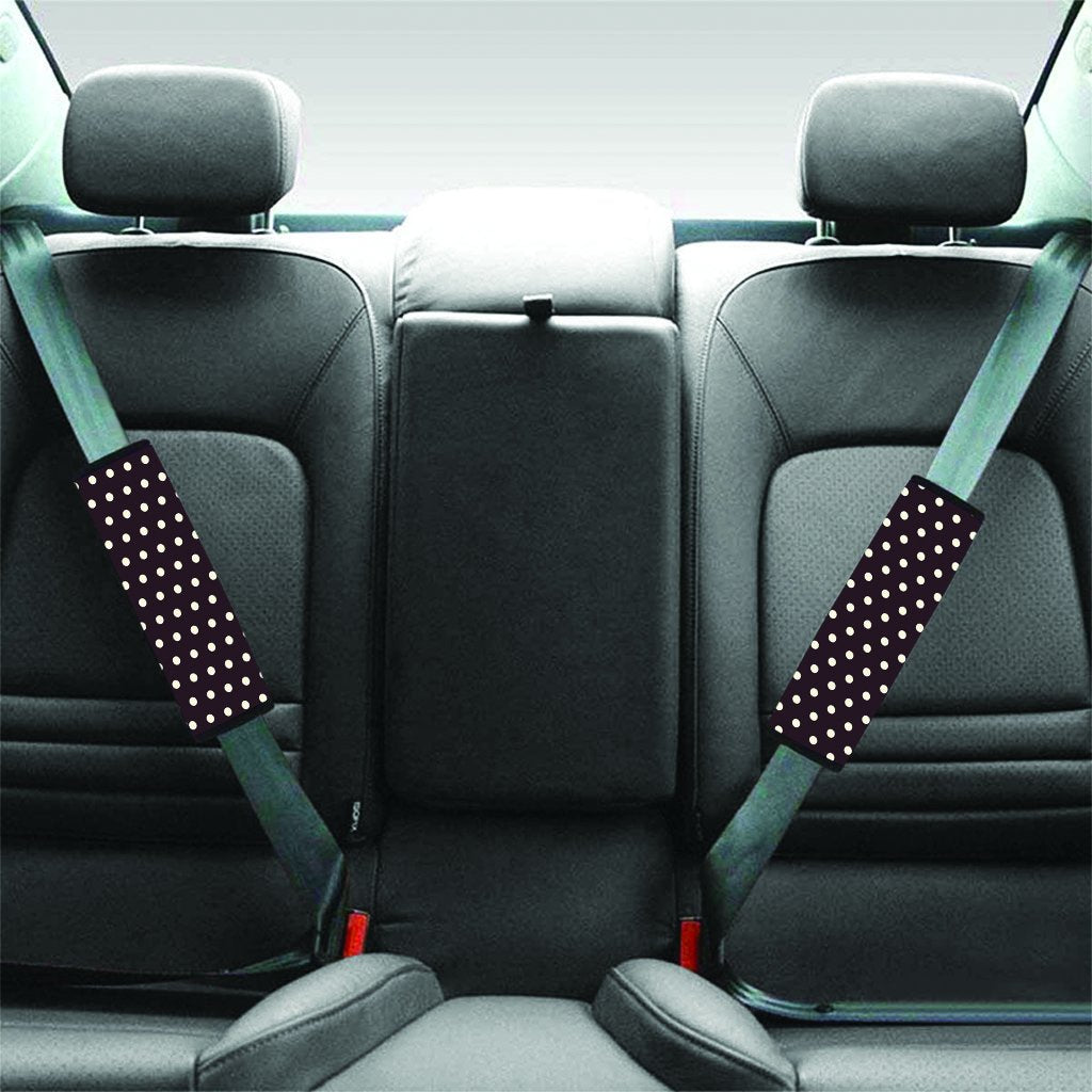 Black And White Tiniy Polka Dot Seat Belt Cover-grizzshop