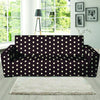 Black And White Tiniy Polka Dot Sofa Cover-grizzshop