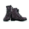 Black And White Tiniy Polka Dot Women's Boots-grizzshop