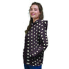 Black And White Tiniy Polka Dot Women's Hoodie-grizzshop