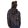 Black And White Tiniy Polka Dot Women's Hoodie-grizzshop