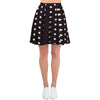 Black And White Tiniy Polka Dot Women's Skirt-grizzshop