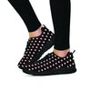 Black And White Tiniy Polka Dot Women's Sneakers-grizzshop