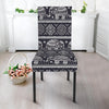 Black Aztec Elephant Pattern Print Chair Cover-grizzshop