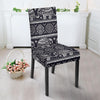 Black Aztec Elephant Pattern Print Chair Cover-grizzshop