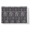 Black Aztec Elephant Pattern Print Throw Blanket-grizzshop