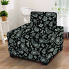 Black Bandana Armchair Cover-grizzshop