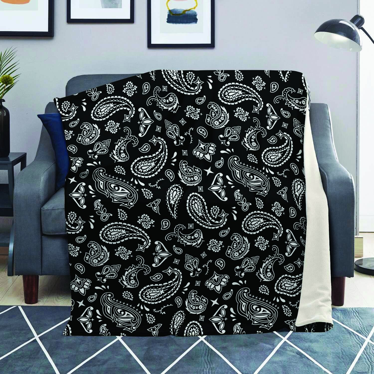 Black Bandana Blanket-grizzshop