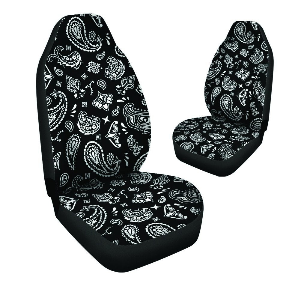 Black Bandana Car Seat Covers-grizzshop