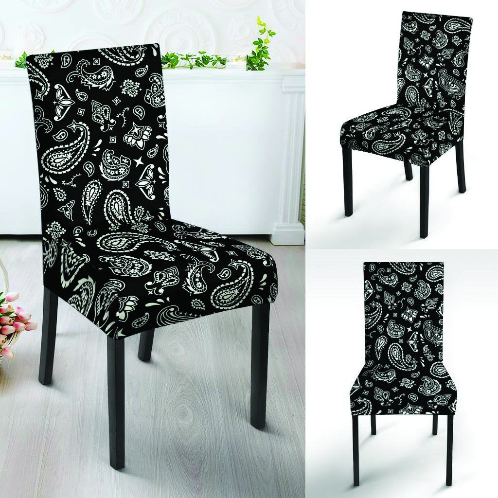 Black Bandana Chair Cover-grizzshop