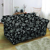 Black Bandana Loveseat Cover-grizzshop