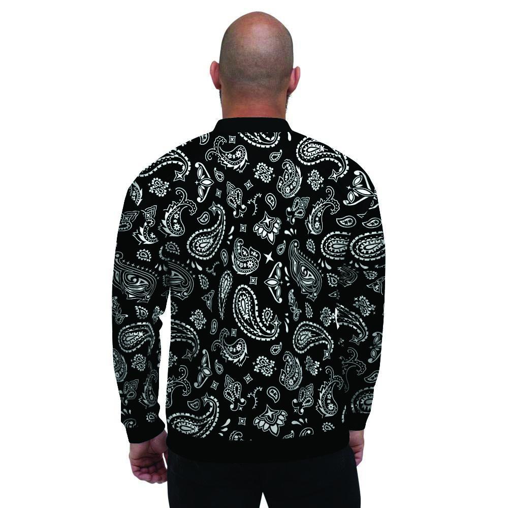 Black Bandana Men's Bomber Jacket-grizzshop