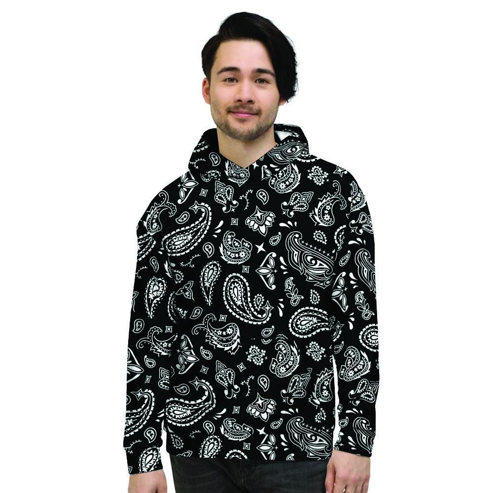 Black Bandana Men's Hoodie-grizzshop