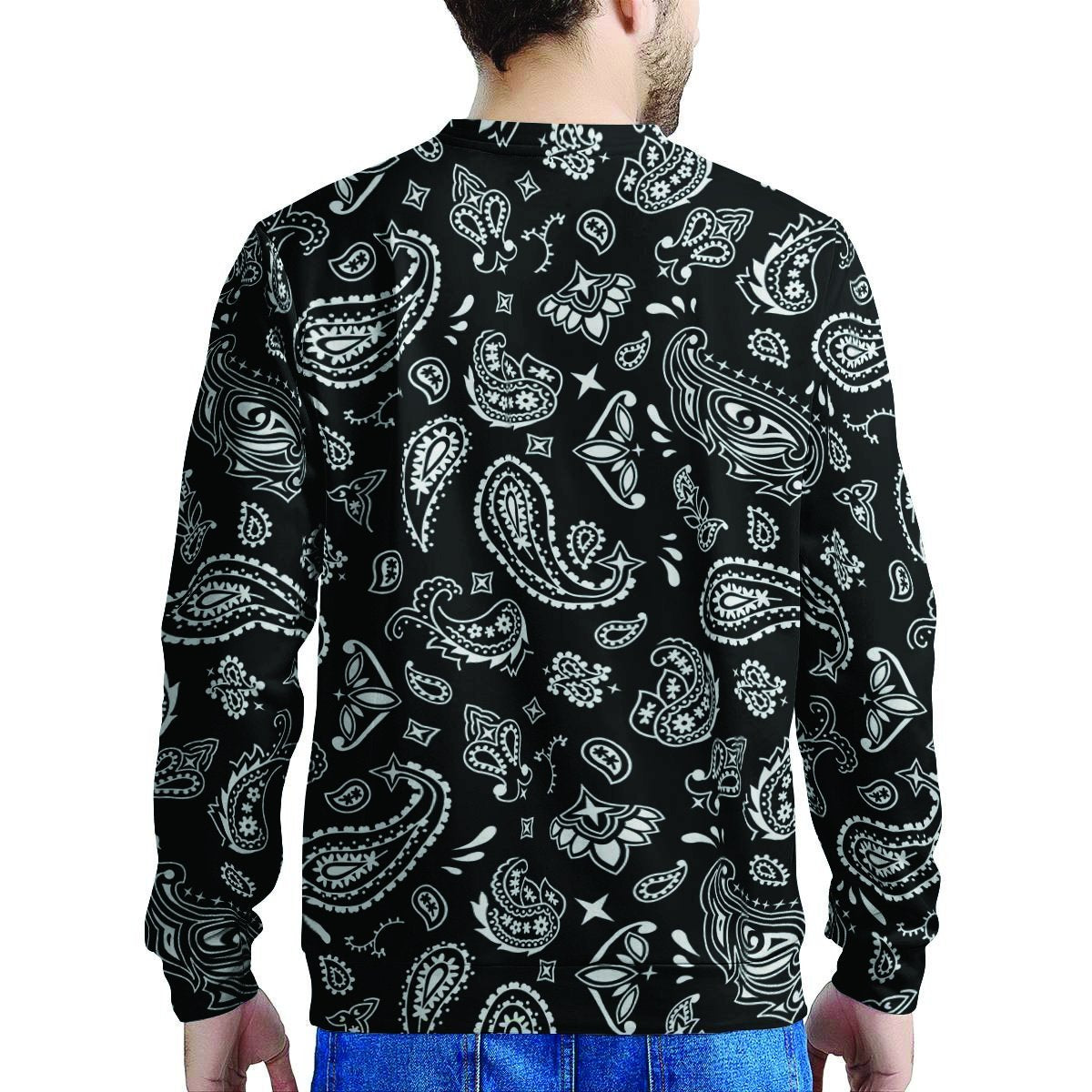 Black Bandana Men's Sweatshirt-grizzshop