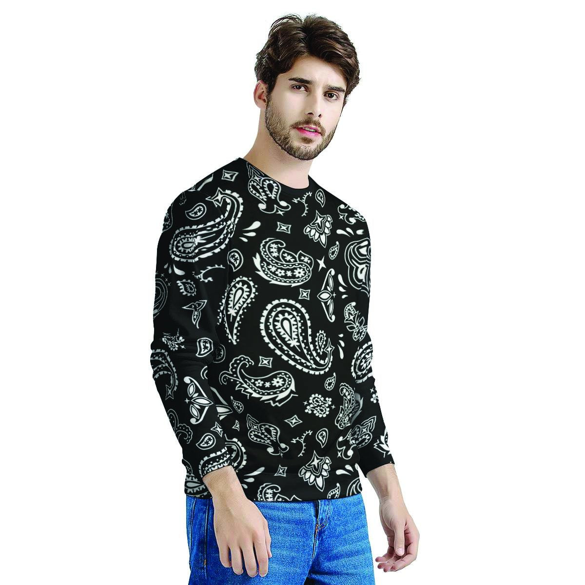 Black Bandana Men's Sweatshirt-grizzshop