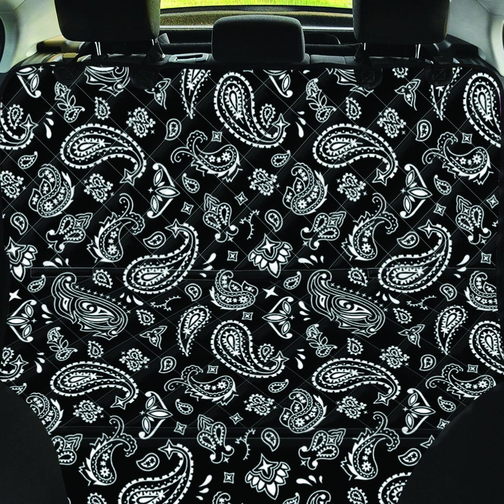 Black Bandana Pet Car Seat Cover-grizzshop