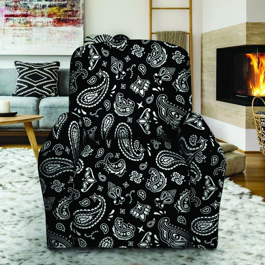 Black Bandana Recliner Cover-grizzshop