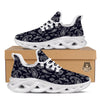 Black Bandana White Running Shoes-grizzshop