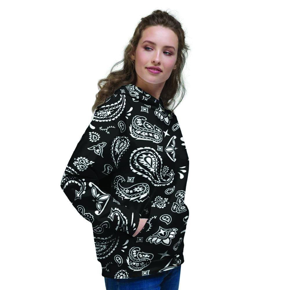 Black Bandana Women's Hoodie-grizzshop