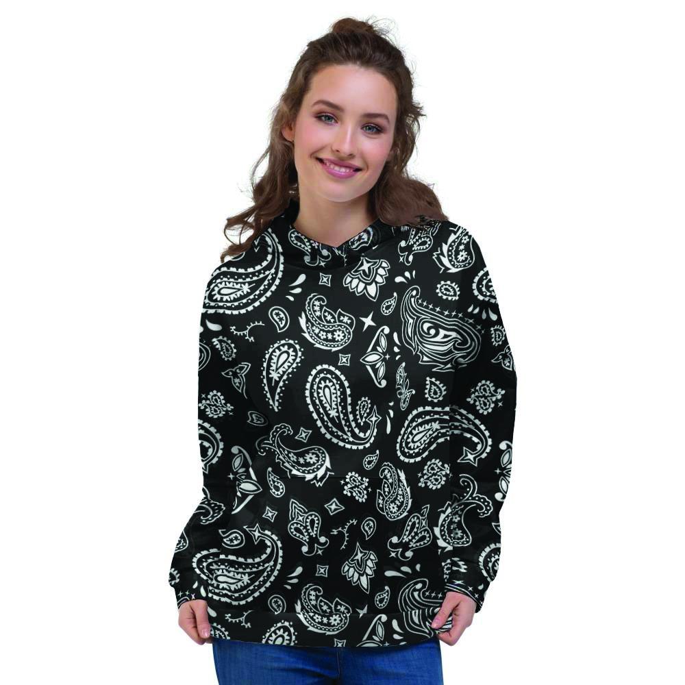 Black Bandana Women's Hoodie-grizzshop