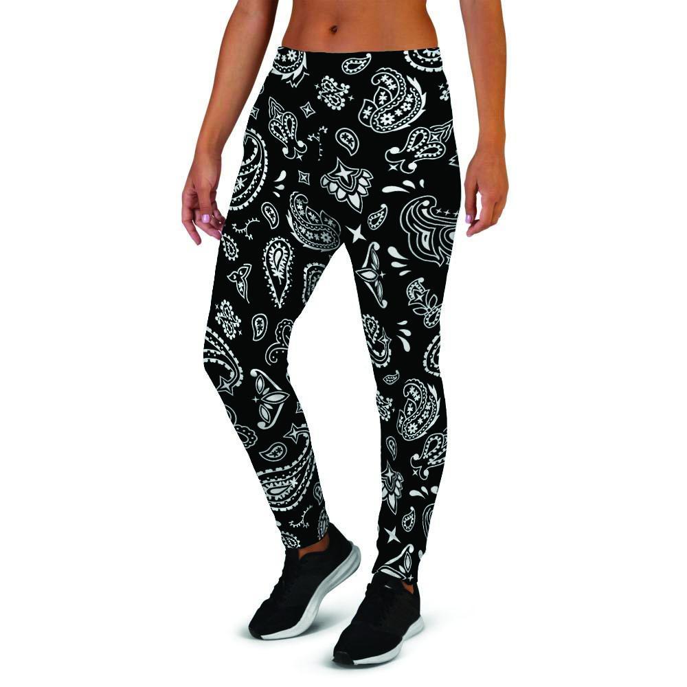 Black Bandana Women's Joggers-grizzshop