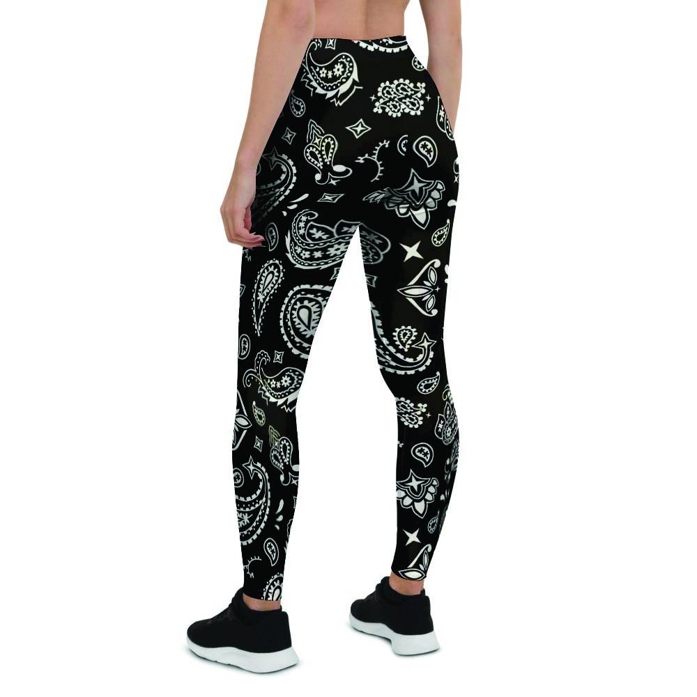 Black Bandana Women's Leggings-grizzshop