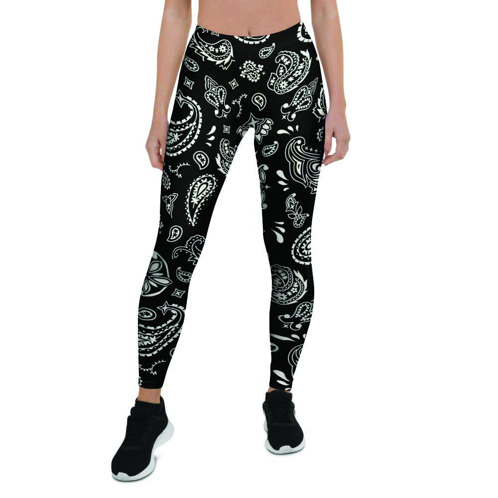 Black Bandana Women's Leggings-grizzshop