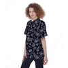 Black Bandana Women's Short Sleeve Shirts-grizzshop